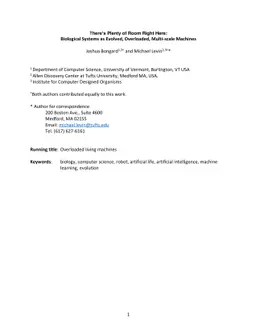 There's Plenty of Room Right Here: Biological Systems as Evolved,
  Overloaded, Multi-scale Machines