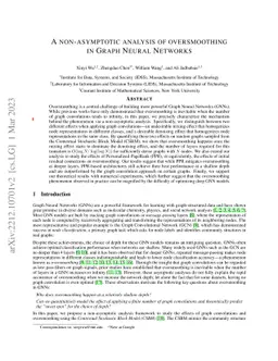 A Non-Asymptotic Analysis of Oversmoothing in Graph Neural Networks