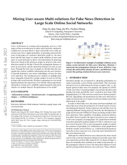Mining User-aware Multi-relations for Fake News Detection in Large Scale
  Online Social Networks