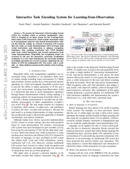 Interactive Task Encoding System for Learning-from-Observation