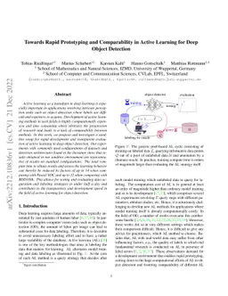 Towards Rapid Prototyping and Comparability in Active Learning for Deep
  Object Detection