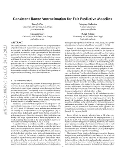 Consistent Range Approximation for Fair Predictive Modeling