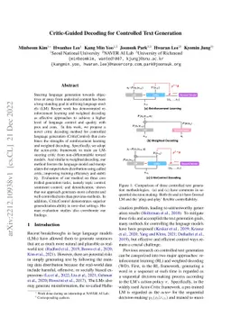 Critic-Guided Decoding for Controlled Text Generation