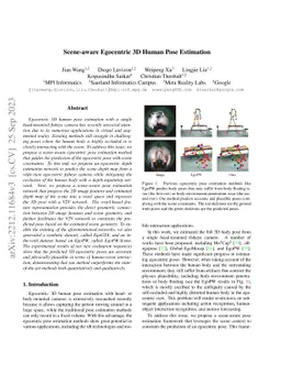 Scene-aware Egocentric 3D Human Pose Estimation