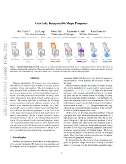 GeoCode: Interpretable Shape Programs
