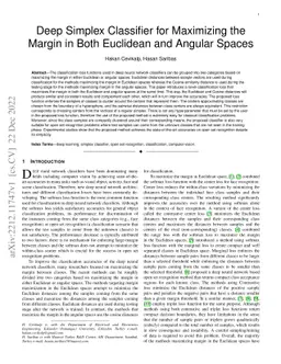 Deep Simplex Classifier for Maximizing the Margin in Both Euclidean and
  Angular Spaces