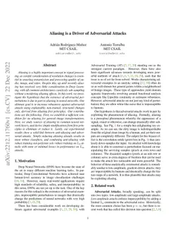 Aliasing is a Driver of Adversarial Attacks