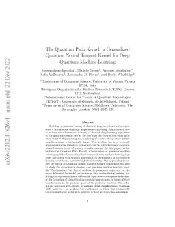 The Quantum Path Kernel: a Generalized Quantum Neural Tangent Kernel for
  Deep Quantum Machine Learning