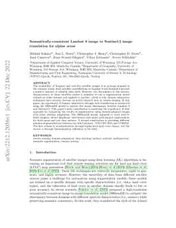 Semantically-consistent Landsat 8 image to Sentinel-2 image translation
  for alpine areas