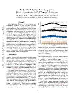 Autothrottle: A Practical Bi-Level Approach to Resource Management for
  SLO-Targeted Microservices