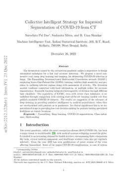 Collective Intelligent Strategy for Improved Segmentation of COVID-19
  from CT