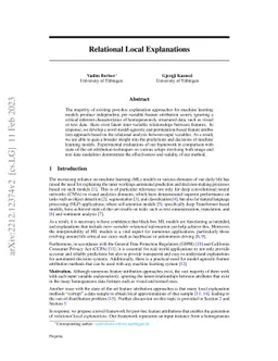 Relational Local Explanations