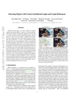 Detecting Objects with Context-Likelihood Graphs and Graph Refinement
