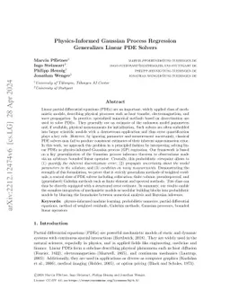 Physics-Informed Gaussian Process Regression Generalizes Linear PDE
  Solvers