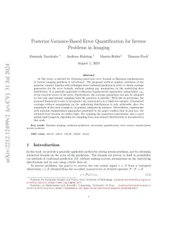 Posterior-Variance-Based Error Quantification for Inverse Problems in
  Imaging
