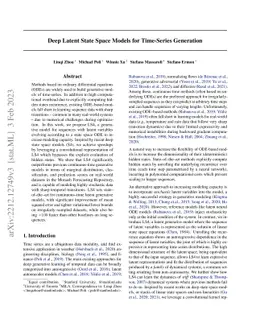 Deep Latent State Space Models for Time-Series Generation