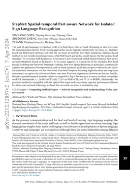 StepNet: Spatial-temporal Part-aware Network for Isolated Sign Language
  Recognition