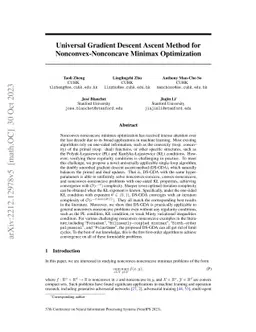 Universal Gradient Descent Ascent Method for Nonconvex-Nonconcave
  Minimax Optimization