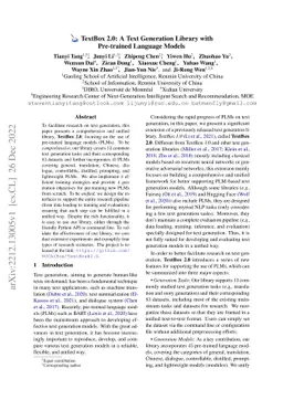 TextBox 2.0: A Text Generation Library with Pre-trained Language Models