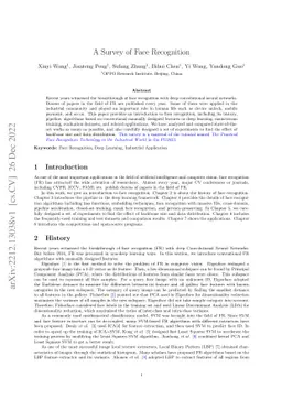 A Survey of Face Recognition