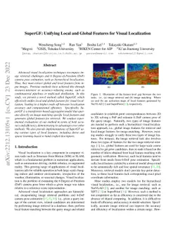 SuperGF: Unifying Local and Global Features for Visual Localization