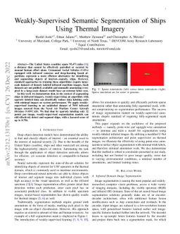 Weakly-Supervised Semantic Segmentation of Ships Using Thermal Imagery