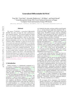 Generalized Differentiable RANSAC