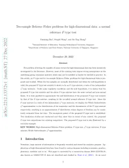 Two-sample Behrens--Fisher problems for high-dimensional data: a normal
  reference F-type test