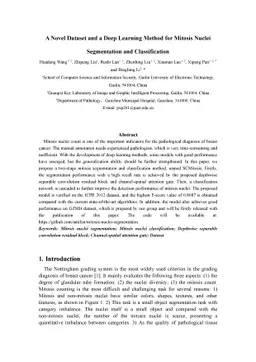 A Novel Dataset and a Deep Learning Method for Mitosis Nuclei
  Segmentation and Classification