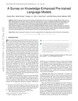 A Survey on Knowledge-Enhanced Pre-trained Language Models