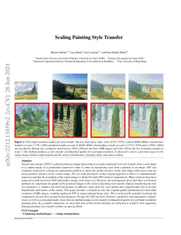 Scaling Painting Style Transfer