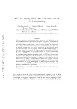 MVTN: Learning Multi-View Transformations for 3D Understanding
