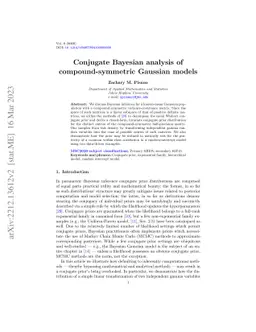 Conjugate Bayesian analysis of compound-symmetric Gaussian models