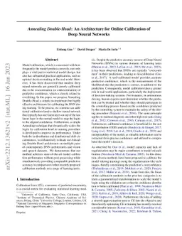 Annealing Double-Head: An Architecture for Online Calibration of Deep
  Neural Networks