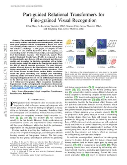 Part-guided Relational Transformers for Fine-grained Visual Recognition