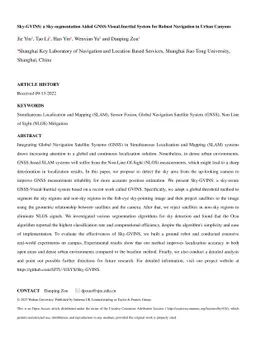 Sky-GVINS: a Sky-segmentation Aided GNSS-Visual-Inertial System for
  Robust Navigation in Urban Canyons