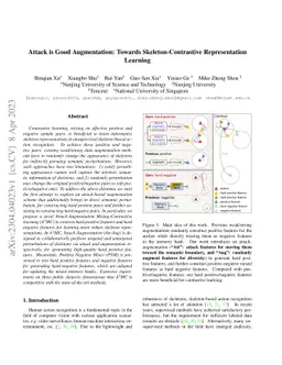 Attack is Good Augmentation: Towards Skeleton-Contrastive Representation
  Learning