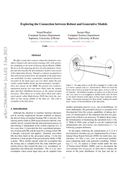 Exploring the Connection between Robust and Generative Models