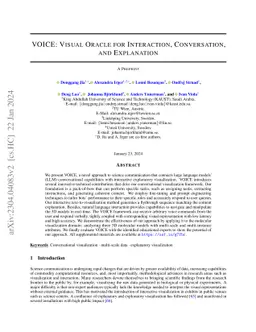 VOICE: Visual Oracle for Interaction, Conversation, and Explanation