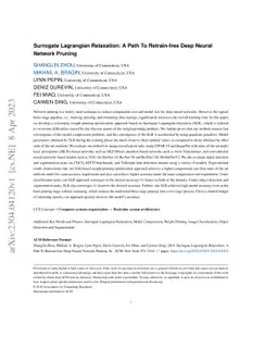 Surrogate Lagrangian Relaxation: A Path To Retrain-free Deep Neural
  Network Pruning