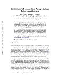 RoboPianist: Dexterous Piano Playing with Deep Reinforcement Learning