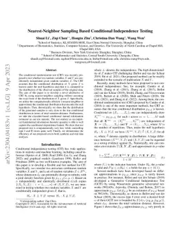 Nearest-Neighbor Sampling Based Conditional Independence Testing