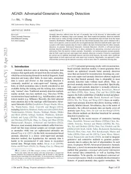 AGAD: Adversarial Generative Anomaly Detection