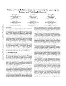 CILIATE: Towards Fairer Class-based Incremental Learning by Dataset and
  Training Refinement