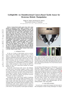 GelSight360: An Omnidirectional Camera-Based Tactile Sensor for
  Dexterous Robotic Manipulation
