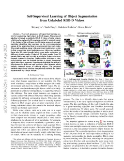 Self-Supervised Learning of Object Segmentation from Unlabeled RGB-D
  Videos