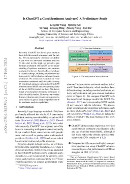 Is ChatGPT a Good Sentiment Analyzer? A Preliminary Study