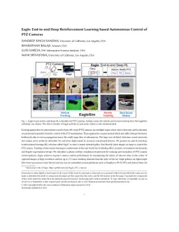 Eagle: End-to-end Deep Reinforcement Learning based Autonomous Control
  of PTZ Cameras