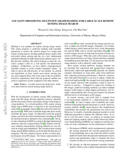Locality Preserving Multiview Graph Hashing for Large Scale Remote
  Sensing Image Search