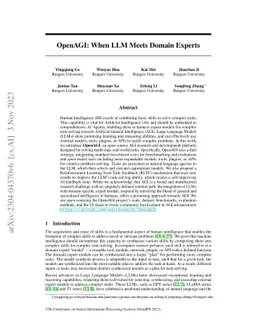 OpenAGI: When LLM Meets Domain Experts
